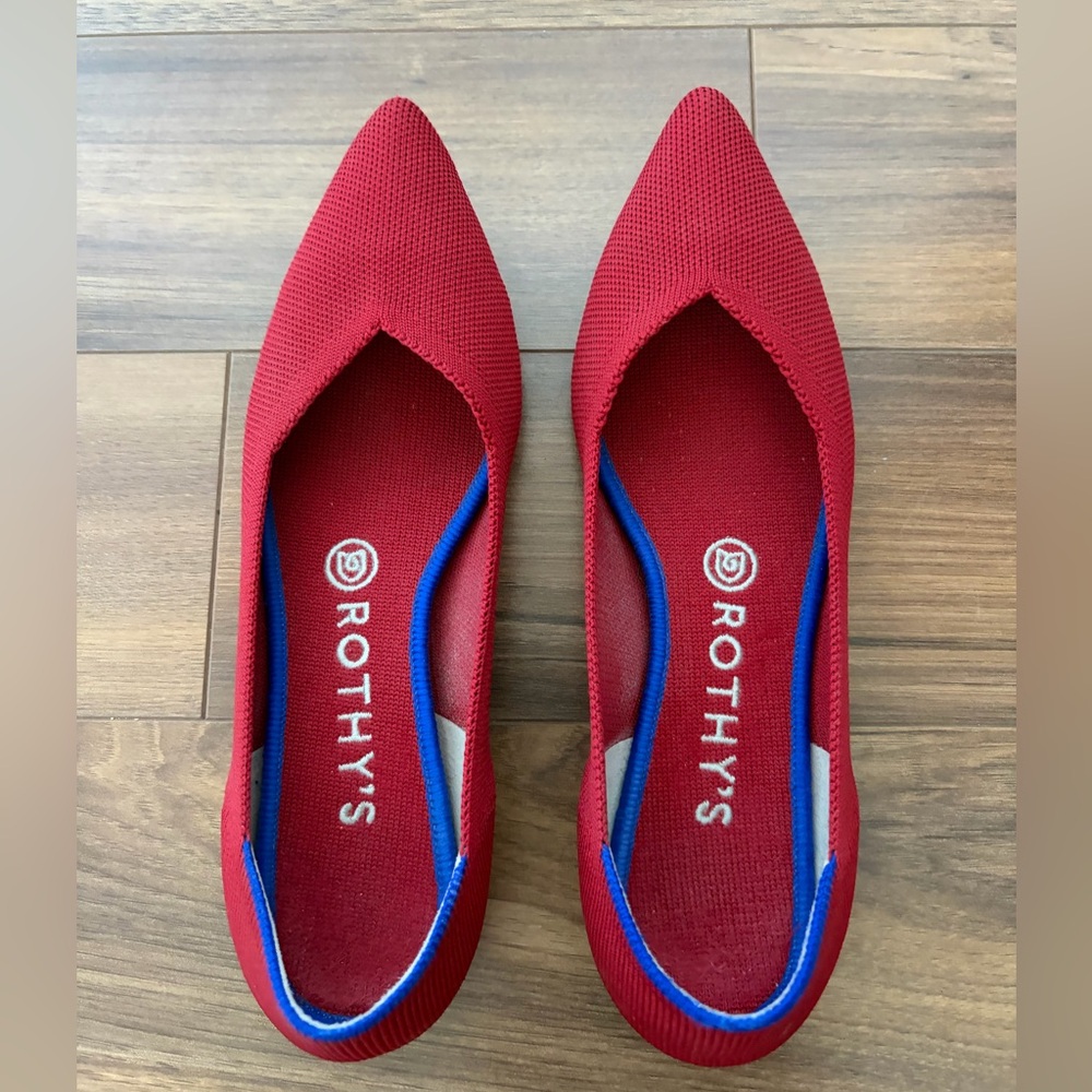 Rothy's OG Point in Chili Red
